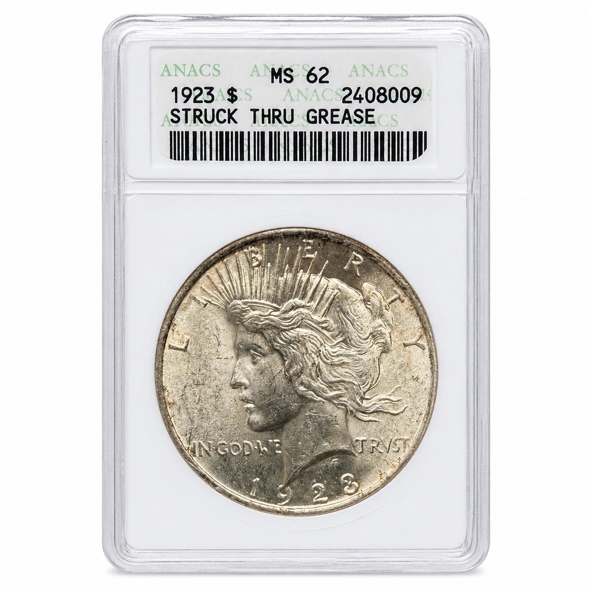 1923 Year Grade MS 62 Peace US Dollars (1921-1935) for sale | eBay