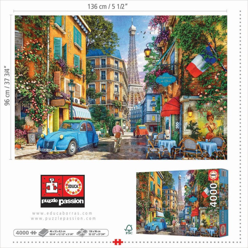 Puzzle 4000 pièces Paris pour s'évader le week-end dans son salon