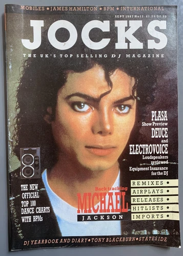 1987 JOCKS DJ Magazine MICHAEL JACKSON Dance Charts