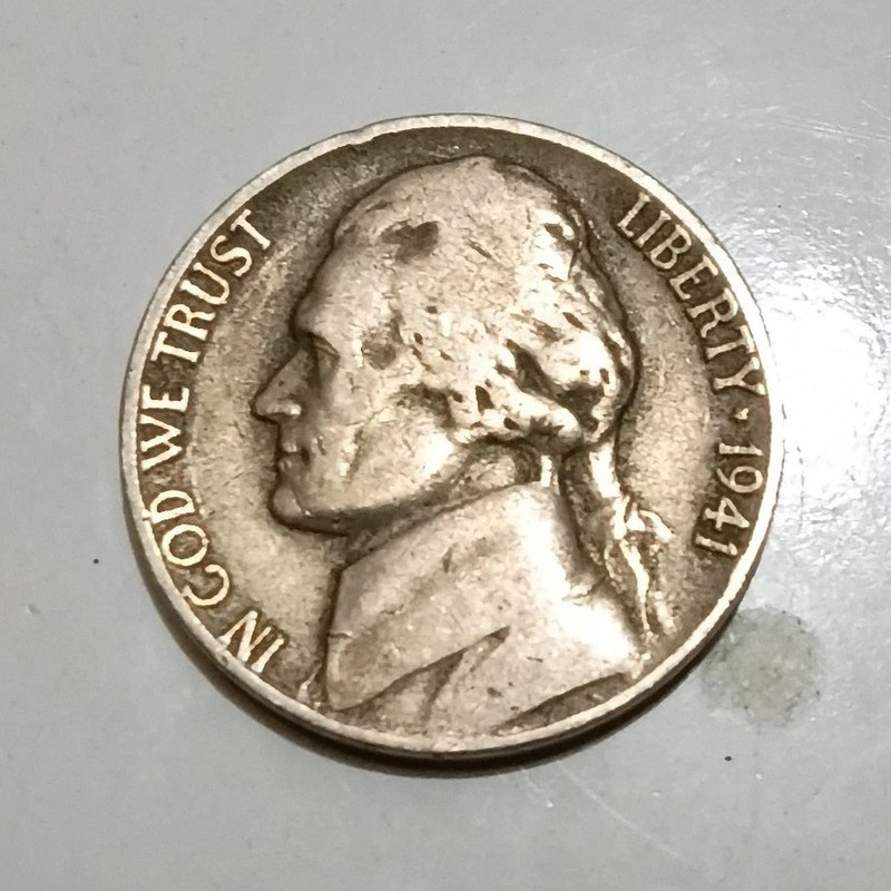 1941 D Mint Jefferson Nickel 5C Monticello Reverse Circulated Uncertified
