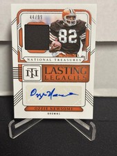 2024 National Treasures - OZZIE NEWSOME Lasting Legacies Patch Auto /99 Browns