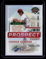2024 Panini Prospect Edition #61 Thomas Saggese Silver Signatures Holo