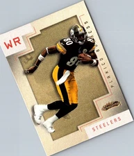 2001 Fleer Showcase Plaxico Burress #68 Pittsburgh Steelers Football Card