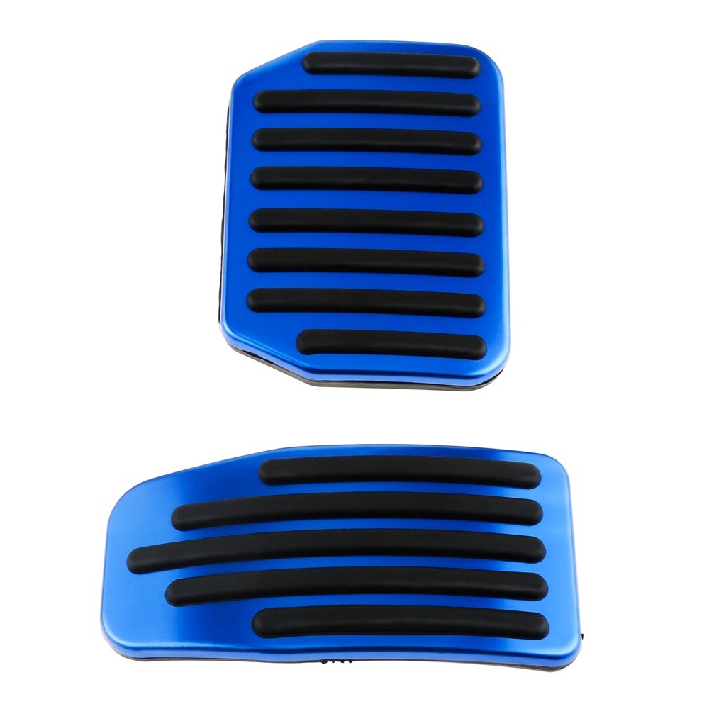 2Pcs Aluminum Pedal Covers Accessories Blue Fit For 2016-2022 Tesla Model Y