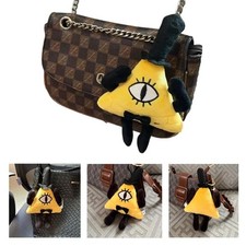 Gravity Falls Square Bill Cipher Plush Doll Bag Pendant Decoration Toy Kids Gift