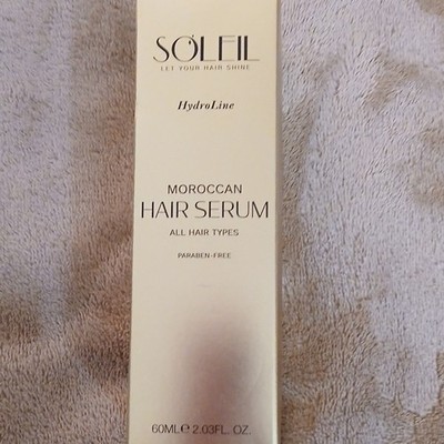 Soleil HydroLine Moroccan Hair Serum Paraben-Free All Hair Types 2.03 fl oz