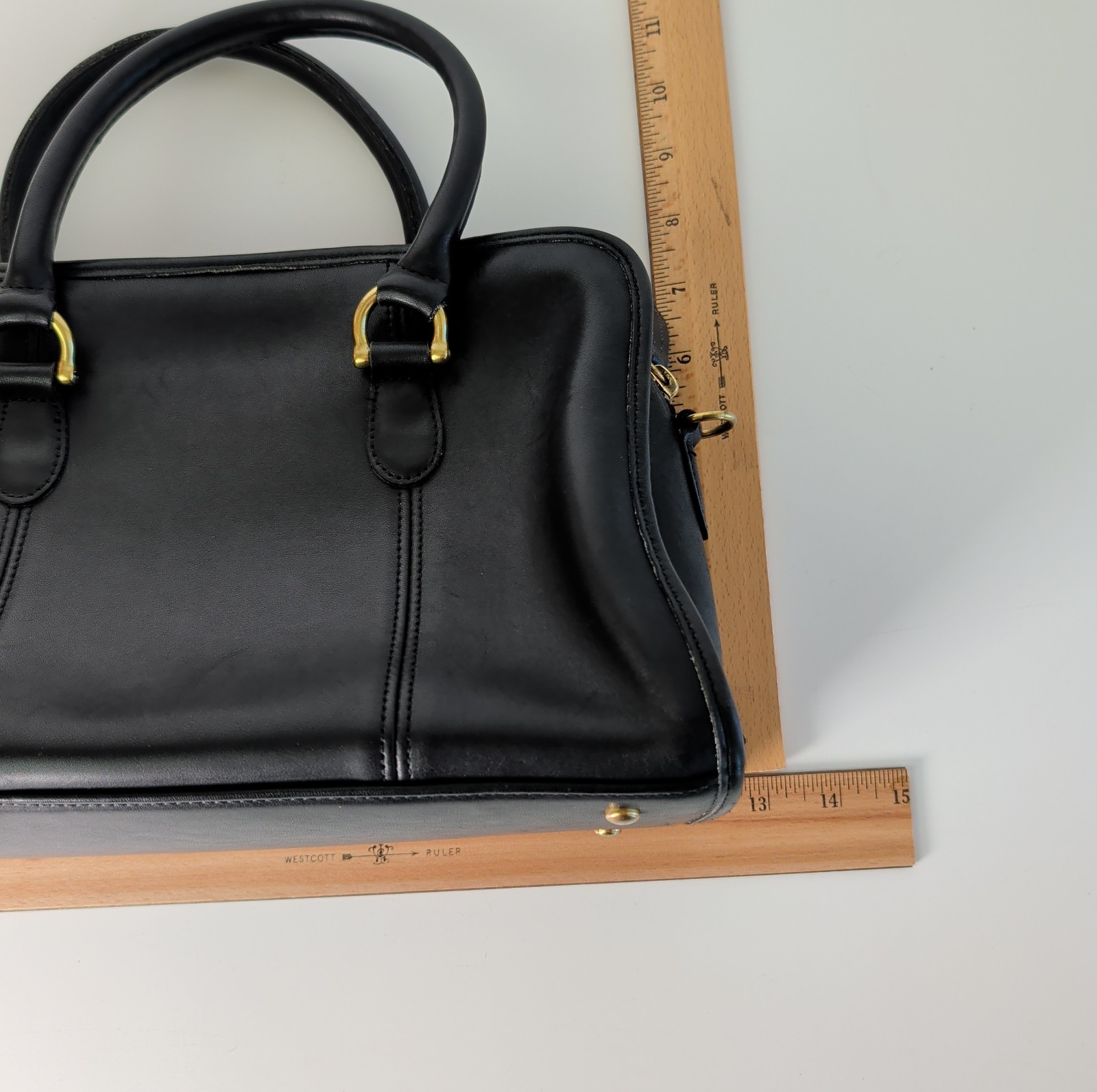 Vintage Coach Beaumont Satchel Doctor Bag Leather Bla… - Gem