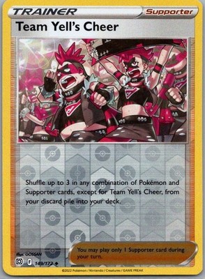 #149/172 Team Yell's Cheer SWSH09: Brilliant Stars Uncommon Reverse Holo