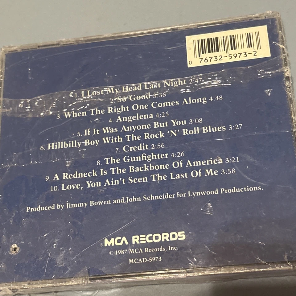 John Schneider - You Ain't Seen The Last Of Me NEW CD - 1987 - MCA MCAD-5973 - Image 3 of 3