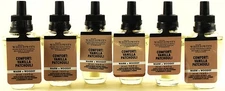 6  Bath & Body Works COMFORT VANILLA PATCHOULI Wallflowers Fragrance Oil Refills