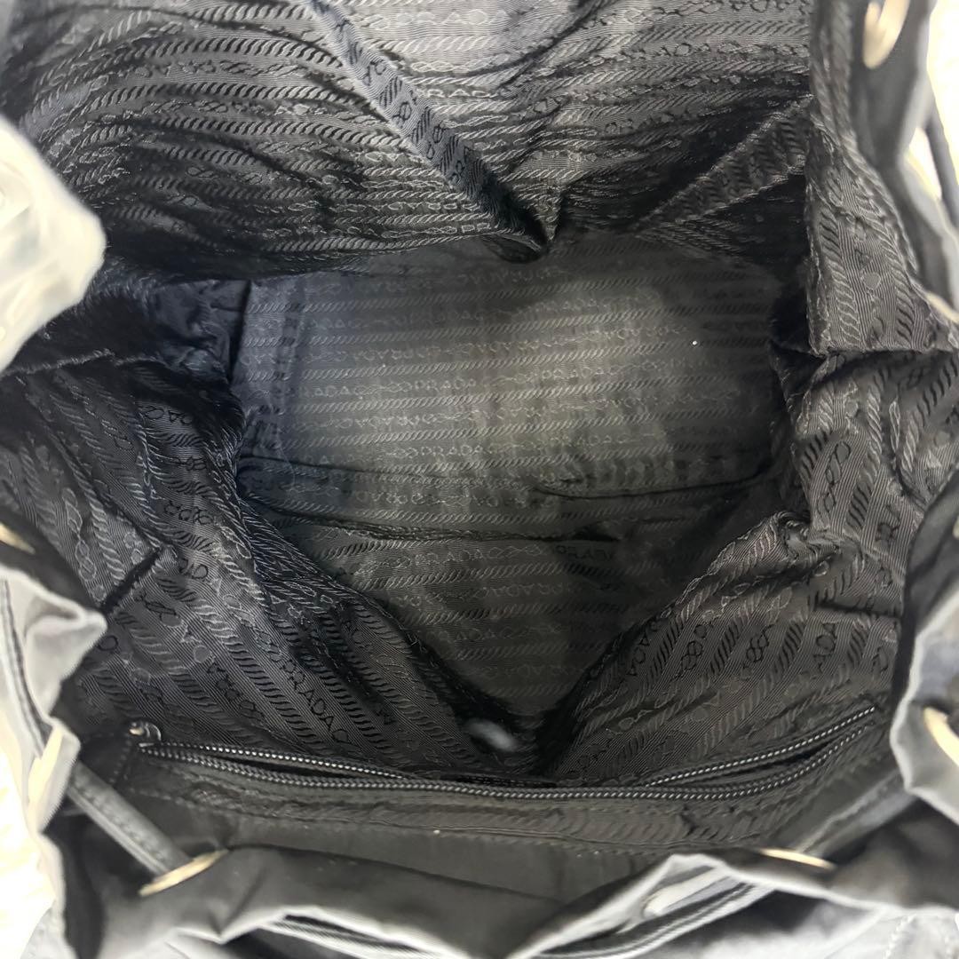 PRADA backpack triangular logo drawstring nylon b… - image 10