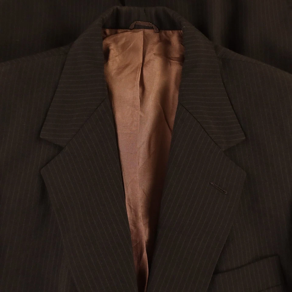 Traje Oakton M MT 40L Marrón Rayas Poliéster Lana Lúpulo Transpirable 34x32 Foto 2 de 4