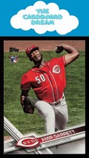 Amir Garrett 2017 Topps #539 RC Rookie Cincinnati Reds Baseball Card. rookie card picture