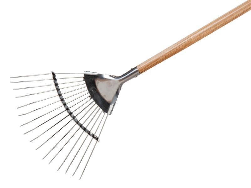 Stainless Steel Garden Life Lawn & Leaf Rake, FSC