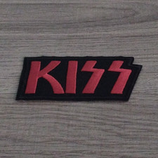 KISS Band Logo Embroidered Sew-On Patch Singl...