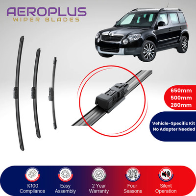 WOBERMANN Wiper Blades for Skoda Yeti (2009-2017) 3PC Front & Rear Set