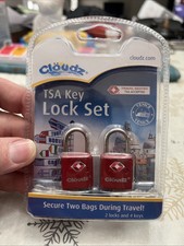 Cloudz 2 Locks and 4 Keys TSA Key Lock Set TGS-931691