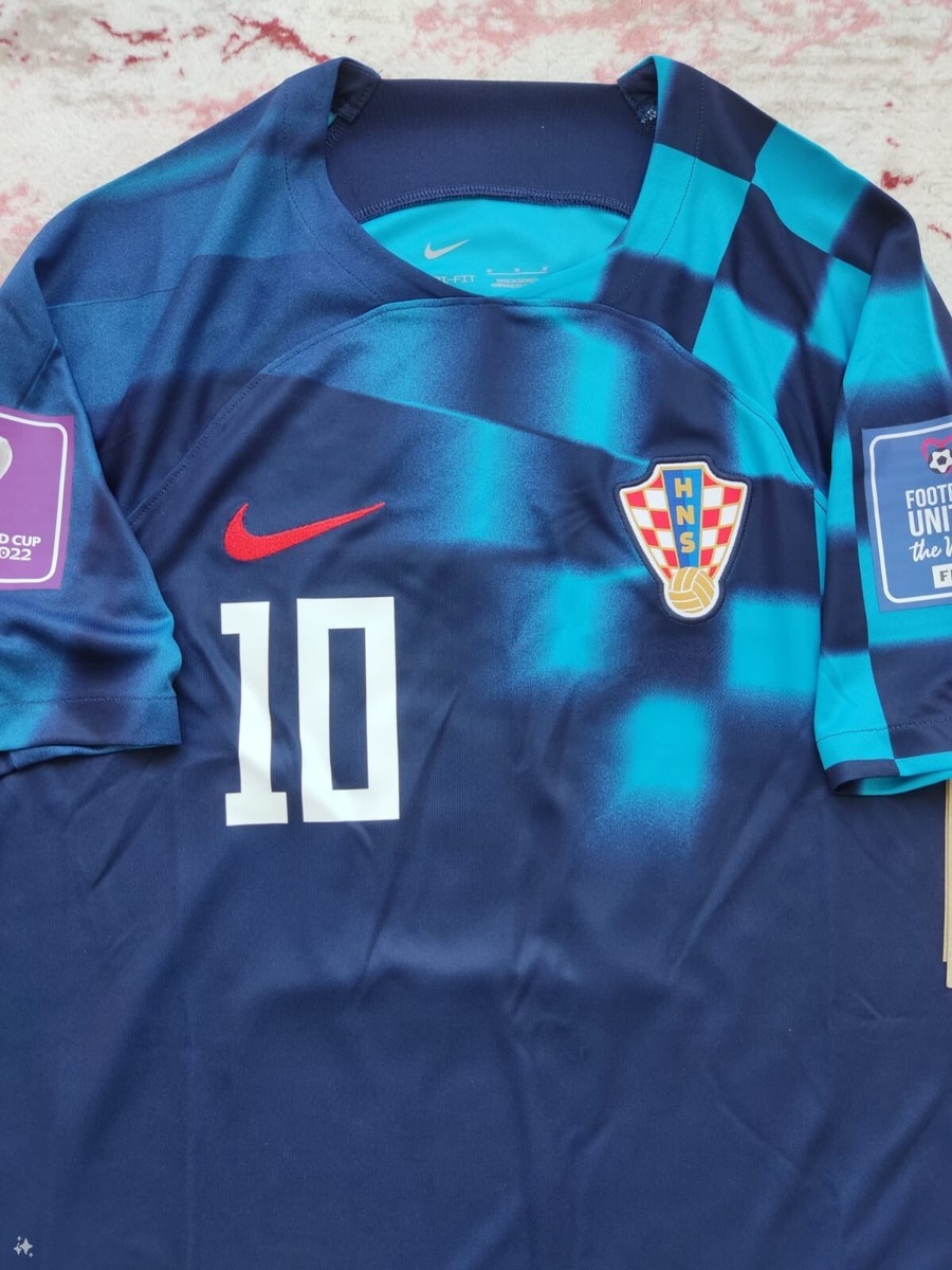 Croatia 2022 World Cup Away Jersey Modric Size XL Nike DN0683-498