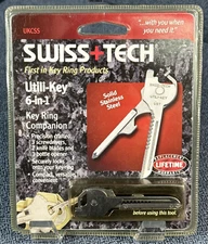 Swiss+Tech Silver 6-in-1 Utili-Key NEW IN BOX Swiss Army Key Multifunction Tool