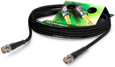 SOMMER CABLE 30cm BNC Video Cable 4K UHD 6G Sdi Bnc0.8/3.7-6g Hicon VT6G-0030-SW