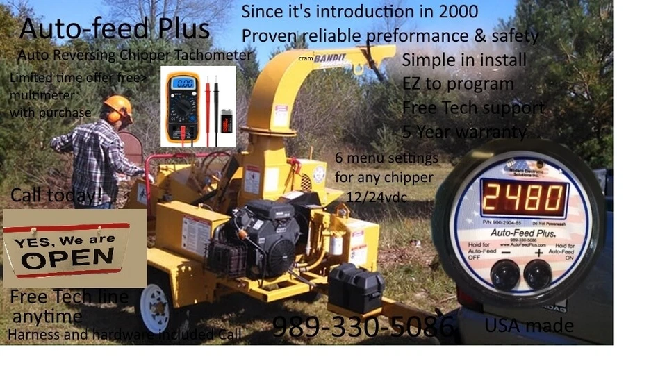 Controlador de astilladora de 6" como se vende a MORBARK BANDIT CARLTON, WOODSMAN Dosko Altec  Foto 3 de 4