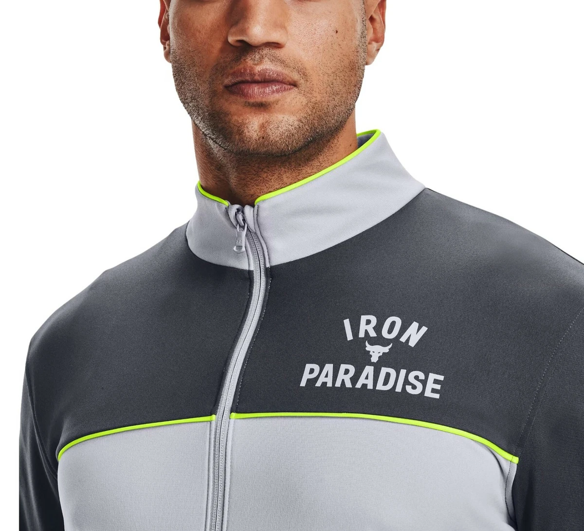 Under Armour Men s Project Rock Knit Full Zip Track Jacket Mod