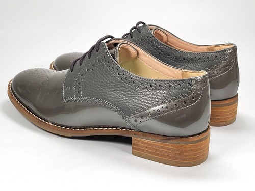 RRP £65 Brand New Clarks Netley Rose Women's Grey Leather Brogues Size 4.5D - Picture 9 of 14