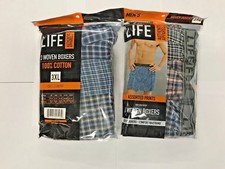 LIFE Authentic Apparel woven Boxers 6 pack