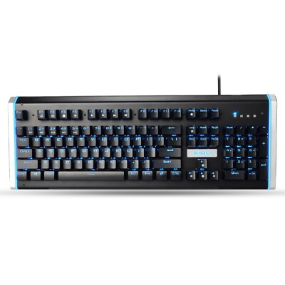 Optical Mechanical Gaming Keyboard ZIDLI ZK23, Blue Backlight & RGB Side Light