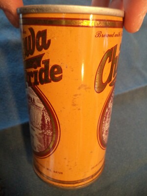 CHIPPEWA PRIDE 12 OZ STRIAGHT EGDE STEEL BEER CAN LEINENKUGEL