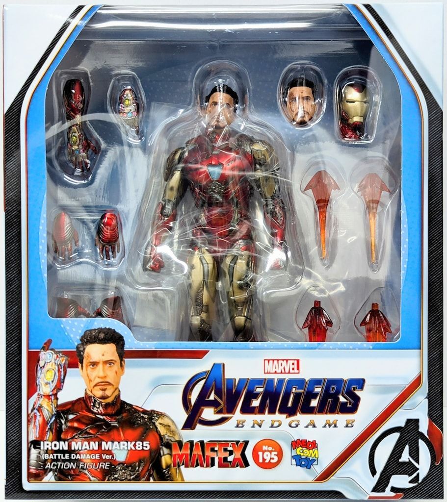 マフェックス No.195 アイアンマン マーク85 バトルダメージver Mafex No.195 MAFEX IRON MAN MARK 85 (BATTLE DAMAGE Ver