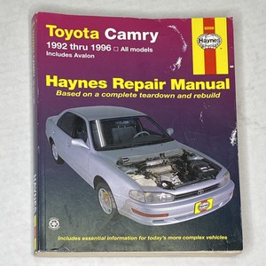 Haynes Toyota Camry Avalon 1992 Thru 1996 Repair Manual 92006 Book Ebay