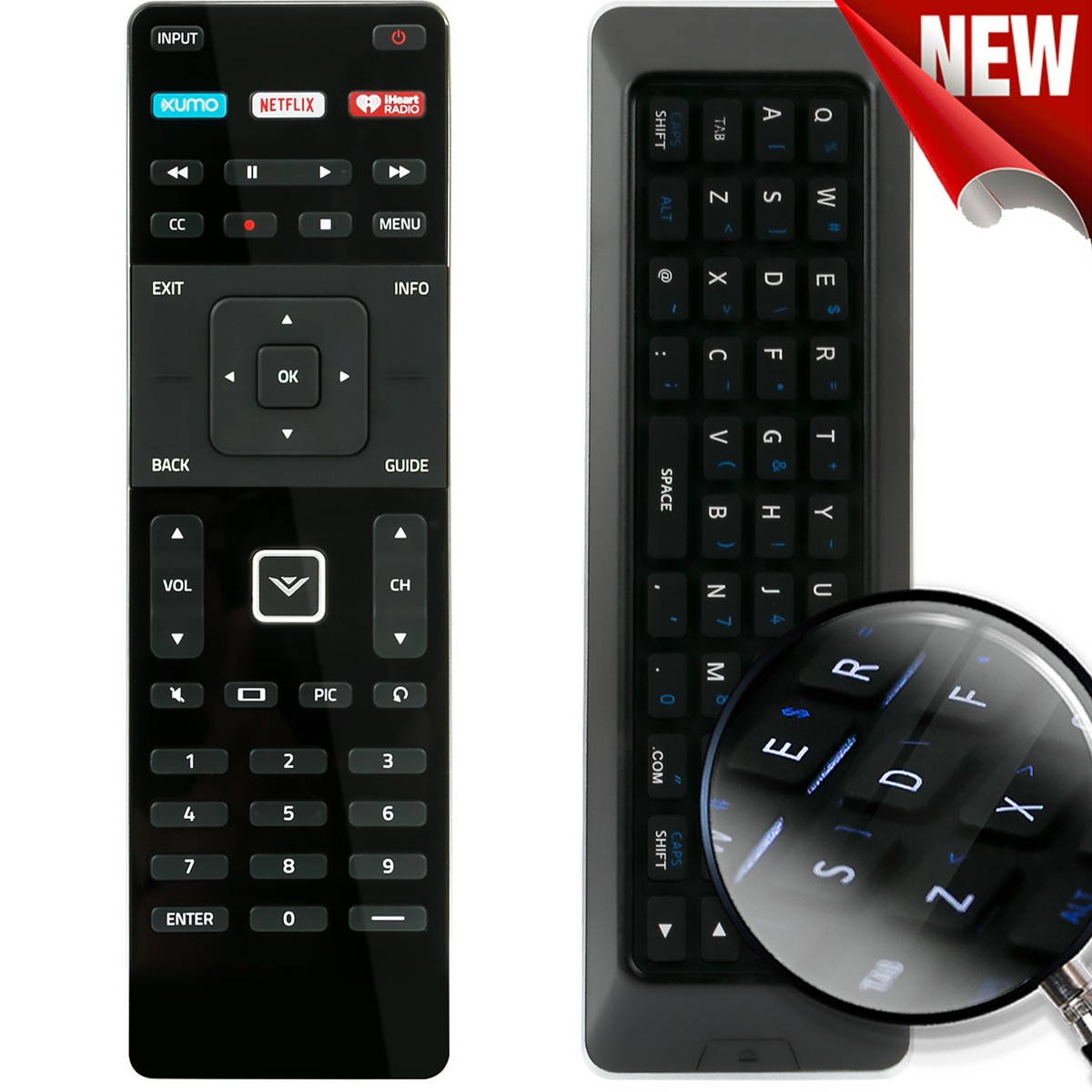 New Remote Control XRT500 for Vizio Smart TV with Xumo Netflix  