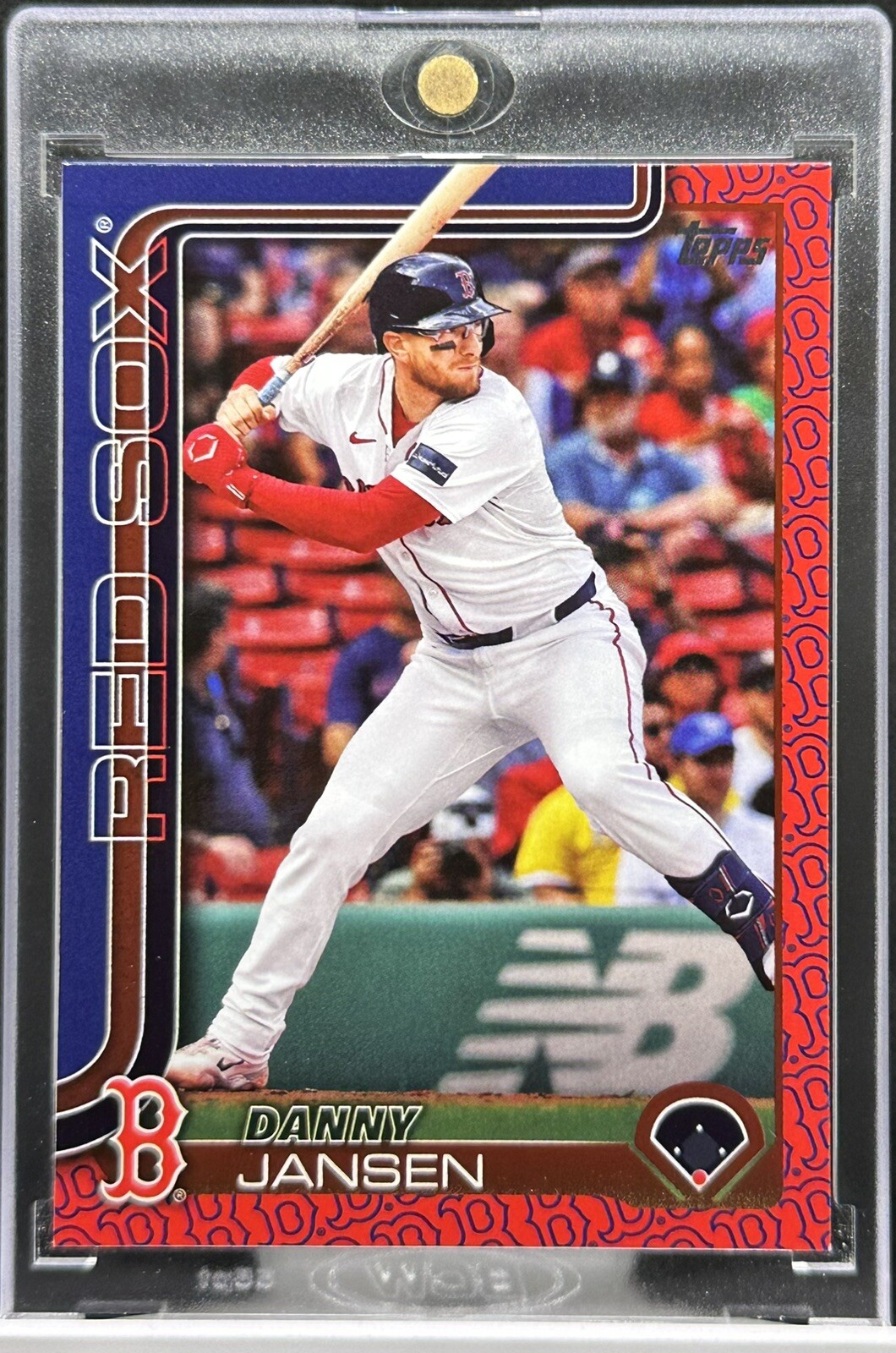Danny Jansen Team Color Border Variation 2025 Topps Series 1 #92 Boston Red Sox