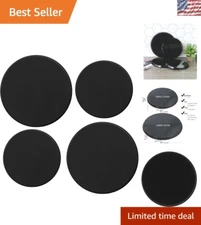 Elegant Black Stove Burner Covers Set - 4 Round Covers for Electric Stovetops
