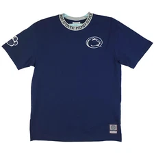 Penn State Nittany Lions Mitchell & Ness NCAA L Large Shirt Woven Collar NWT
