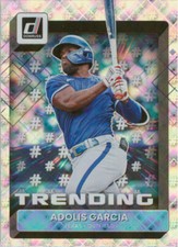2022 Donruss Trending #T-9 Diamond Parallel Adolis Garcia Texas Rangers