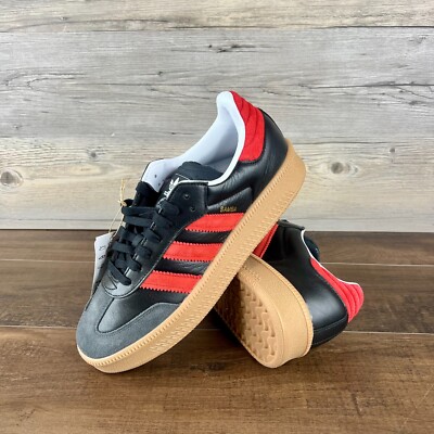 adidas Samba XLG Mens Size 10 Core Black Better Scarlet Carbon IE9178