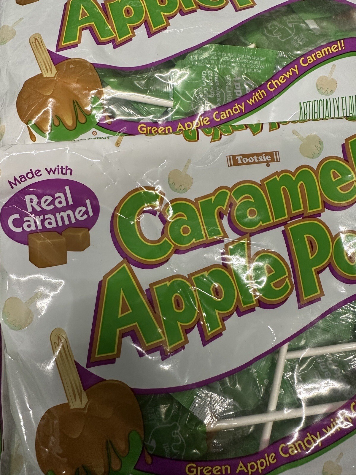 (2) Tootsie, Caramel Apple Pops Peanut & Gluten Free, 11.25 oz Bag Fast