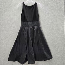 Lauren Ralph Lauren Women Dress 2 Black Midi Fit & Flare Sleeveless Pleated