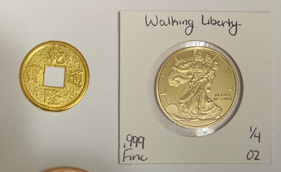 12 Piece ESTATE LOT GOLD SILVER COPPER LOVERS MIXED BARS TOKENS BILLS