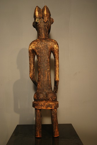 FIGURINE HOMME ASSISE DOGON ENV. 16ème - 19ème siècle - Photo 5/6