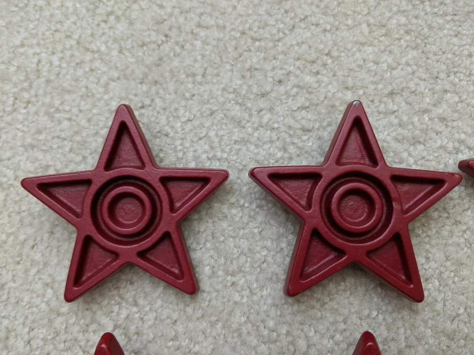 8 estrellas rojas arquitectónicas Pottery Barn Kids cortina cortinas acabados estrellas Foto 2 de 4