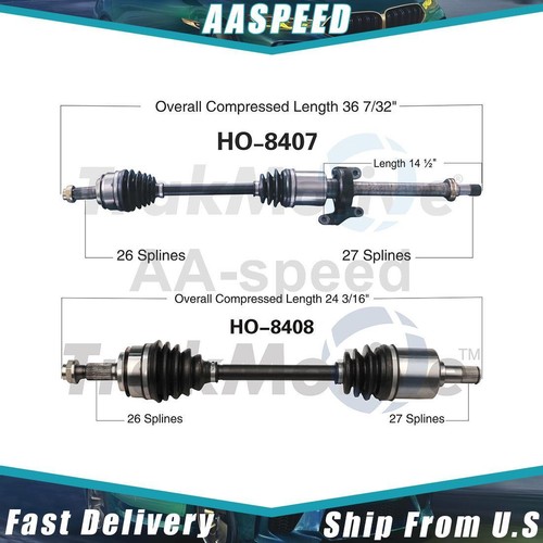 Front Left CV Axle Shaft For Honda Civic 2006-2015 1.8L – Driver Side – NEW