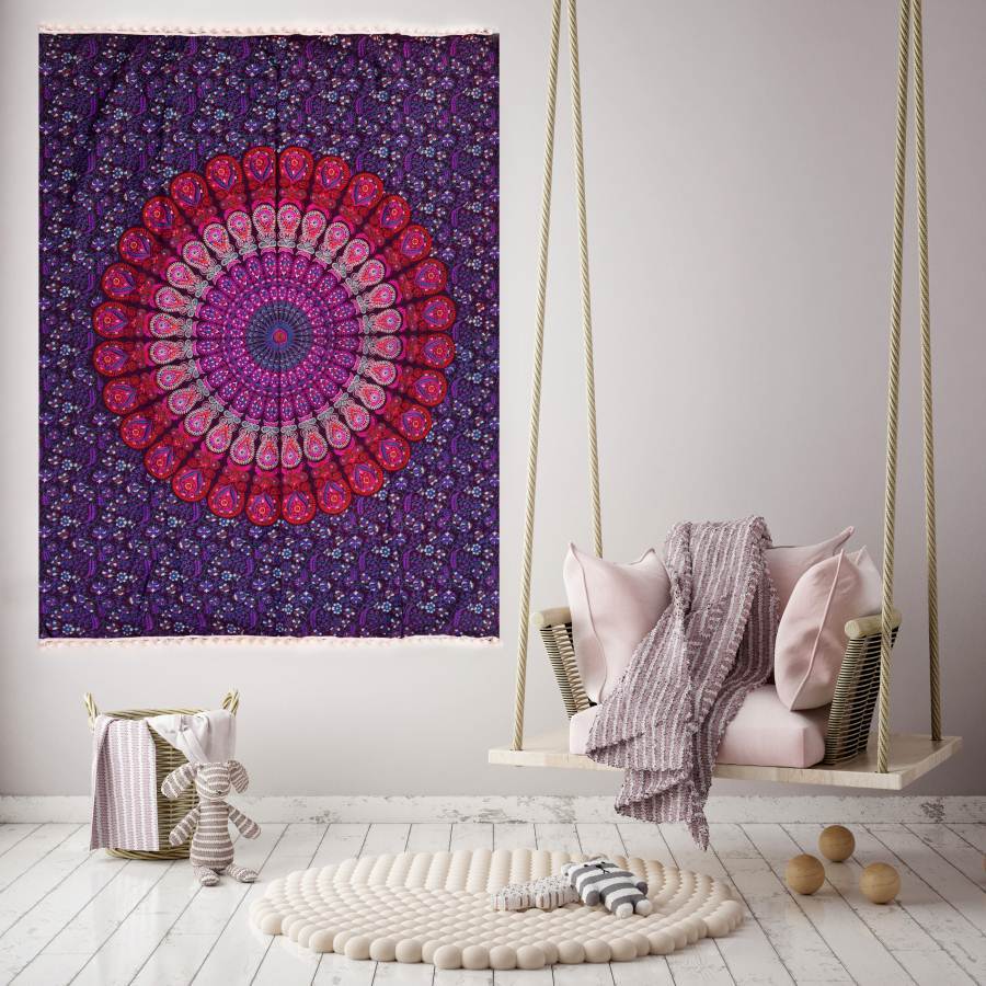 Indian Mandala tapestry hippie gypsy wall hanging Bohemian throw dorm ...