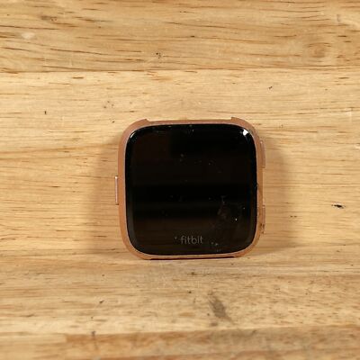 Fitbit Versa FB505 Unisex Rose Gold Aluminum Case Smart Watch Activity Tracker
