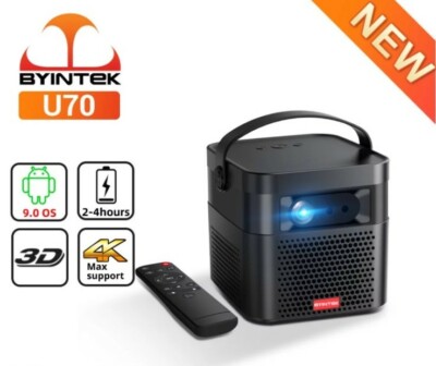 Beamer Mini Projektor Smart 3D 300 zoll Android WiFi 1080P LED DLP