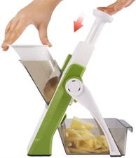 Vegetable Cutter, Food Chopper, Dicer Fruit, French Fry, SS #420 ABS As,Mandolin