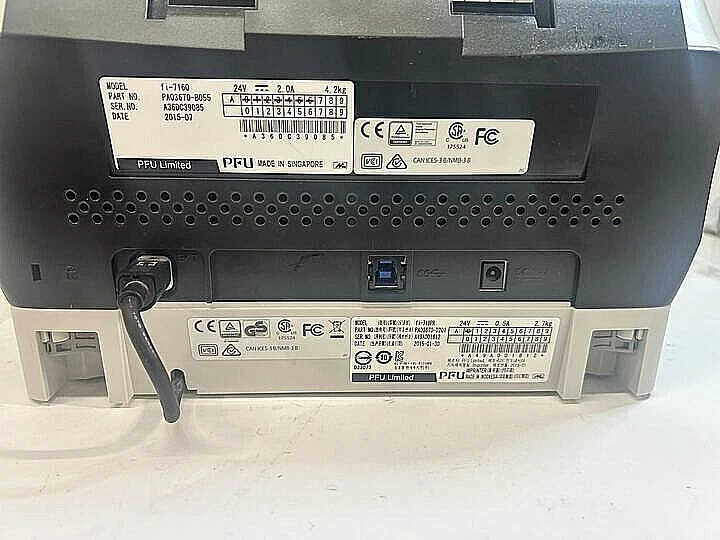 Fujitsu Fi-6670/fi-7160 Imprinter Scanner and Color Document Scanner-Tested - Image 4 of 4