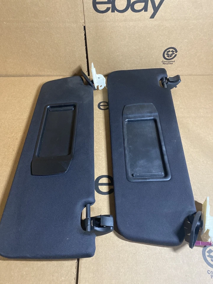 10-15 BMW 740 740Li F01 DERECHO LADO IZQUIERDO PARASOL NEGRO OEM Foto 2 de 4